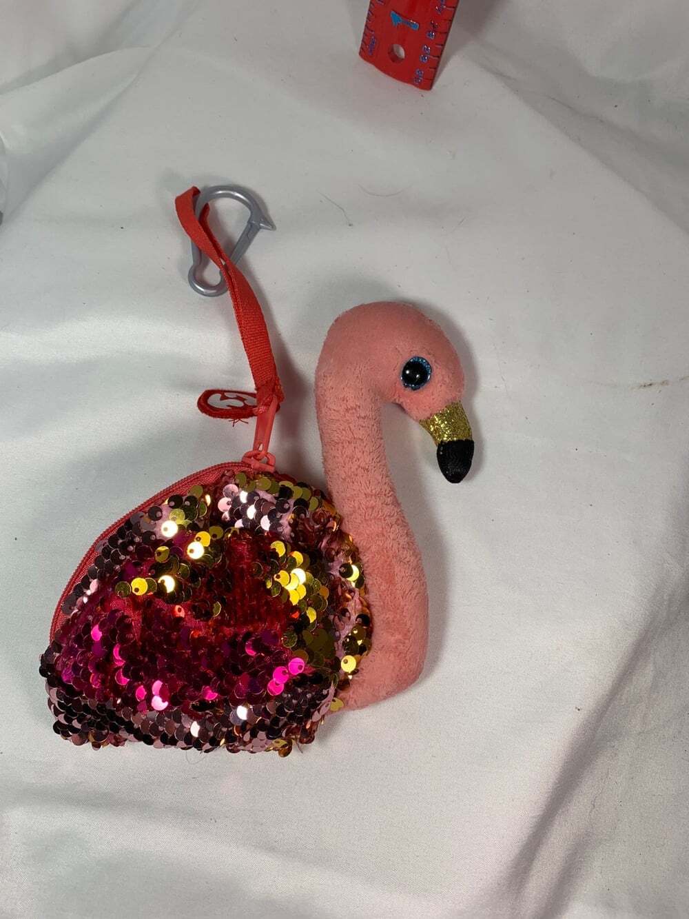 TY Flamingo sequin Purse